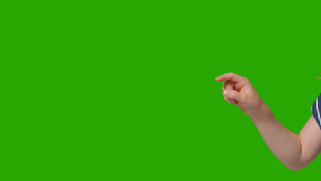 Close-Up-Of-Child-Making-Online-Scrolling-Gesture-Against-Green-Screen-1